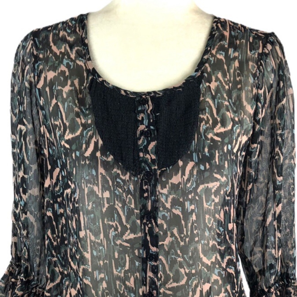 Fun & Flirt Print Chiffon Top - Picture 2 of 8